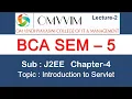 BCA sem-5 Chapter-4 introduction to Servlet Omvvim College Morbi