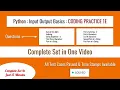 Python Coding Practice 1E String Manipulation and Indexing