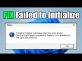 How to Fix Failed to Initialize Watc og Error on Windows