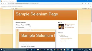 Switch to Iframe in Selenium webdriver