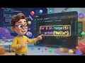 For Loop Explained for Beginners Python For Loop Animation Tutorial Learn Coding Easy