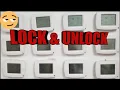 How to lock unlock Honeywell thermostat