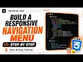 HTML CSS for Beginners Build a Responsive navigation menu