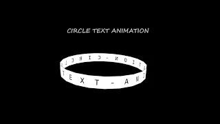 Circle Text Animation using HTML CSS and JavaScript