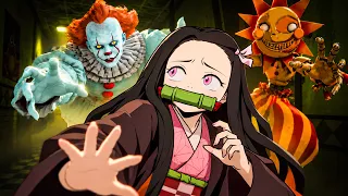 Nezuko tentou SOBREVIVER ao Pennywise e FNAF no Demon Slayer VR