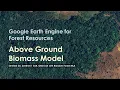 Above Ground Biomass Modelling in Google Earth Engine GEE without field data