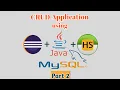 Crud Application with Java Swing Part 2