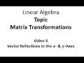 Vector Reflections in the x - and y-Axes