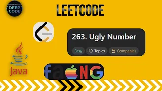 Ugly Number Leetcode - 263 Java