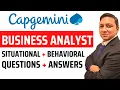 Capgemini business analyst interview questions and answers business analyst interview questions