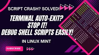 Fix Shell Script Errors Easily Keep Terminal Open After Script Crash Linux Mint Ubuntu Guide