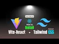 How to Install Tailwind CSS in Vite React App Latest 2025 Update Tailwind CSS 4 Setup Tutorial