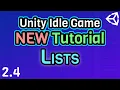 Ep 2 4 Lists - Unity C Idle Game Tutorial Series 2021 Edition