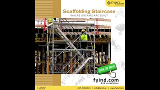 Scaffolding Staircase in UAE and KSA from FYIND com