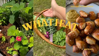 PLOT TO PLATE - What I Eat Vegan-  garden harvest, yakisoba, kale lemonade & sourdough pretzel bites