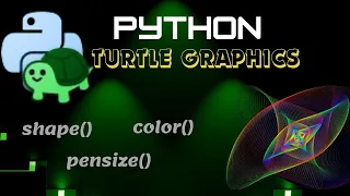 Python Turtle Tutorial Turtle Movements shape color pensize