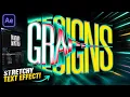 Modern Gradient Typography Tutorial After Effects No Plugins
