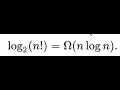 Prove that Lower Bound for Comparison-Based Sorting Omega n log n