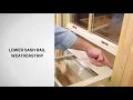 Identifying the Parts of E-Series Double-Hung Windows Andersen Windows