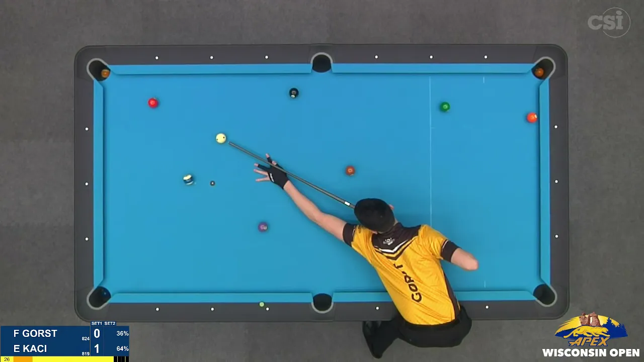 10-BALL ▸ F. GORST vs E. KACI ▸ 2022 APEX Wisconsin Open