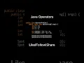 Java Operators Exercise