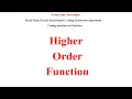 Higher Order Function in JavaScript JavaScript Interview Questions and Answers Frond end inter
