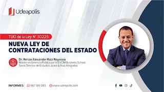 Nueva Ley de Contrataciones del Estado | Renzo Alexander Ruiz Reynoso