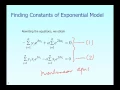 Chapter 06 04 Lesson Nonlinear Regression with Transformed Data Exponential Model