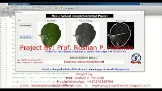 Medicinal Leaf Recognition Using Image Processing Matlab Code Ayurvedic Plant Leaf Recognition