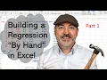Building an OLS Regression By Hand in Excel Part 1