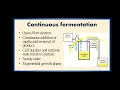 Batch and continuous fermentation