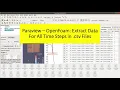 OpenFoam - Paraview Extract Data for All Time Steps