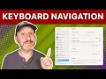 Using the Keyboard Navigation Option On Your Mac