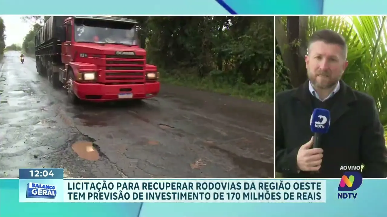 DNIT abre edital para manutenção das BR-282 e BR-163 em SC