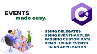 Events in C Net made easy Using Delegates Using EventHandler Passing Custom Data Codelligent
