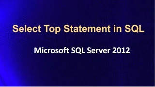 Select Top Statement in SQL