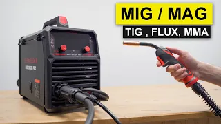 5 in1 MIG Welding Machine MIG Fluxcore TIG MMA - YESWELDER MIG-205DS PRO