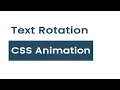 CSS Text Rotating Animation csPoint web design tutorials