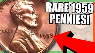 1959 LINCOLN PENNY COINS WORTH MONEY - RARE PENNIES TO LOOK FOR