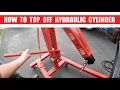 How to Top Off Engine Hoist Hydraulic Cylinder The Fastest Way to Raise Engine Hoist