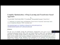 Article about Compiler Optimization A Deep Learning and Transformer-based Approach
