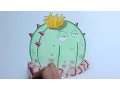 Dibujando y coloreando a Cactus Barril (Plantas vs Zombies) - Drawing and coloring Barrel Cactus