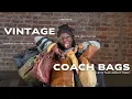 My Vintage Coach Collection How I Got Them All for Cheap NO GATEKEEPING