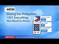 How to Dial the Philippines 63 - Quick Guide International Calling Tips