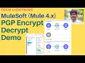 PGP Encryption and Decryption in MuleSoft Mule4 Cryptography Module Private and Public Keys