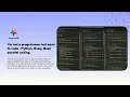 I m not a programmer but want to code - Python Ruby Bash parallel coding