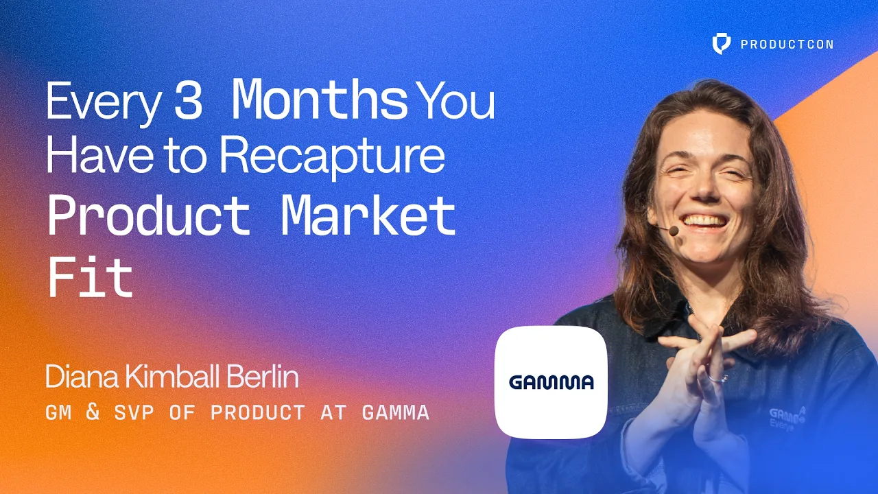 GM & SVP of Product at Gamma | Collide with Reality: Scaling Unscalable Product Insight - YouTube thumbnail
