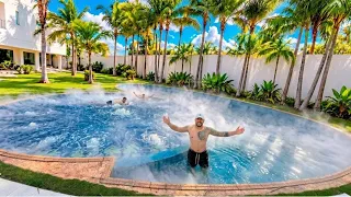 A MAIOR PISCINA DE GELO SECO QUE JÁ FIZ * mais de 50 kilos 🧊 * 