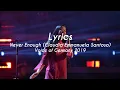 Lagu Lyrics Never Enough (Claudia Emmanuela Santoso) Voice of Germany 2019