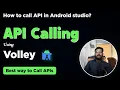API calling in Android Java How to call API in Android Studio using Volley Simple Way
